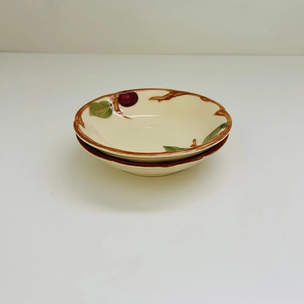 FRANCISCAN Apple Earthenware Berry Bowls, Set of 2
